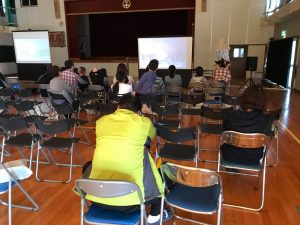 「さるだ学習館」オープニングイベント、ミニオンズ上映会1