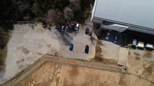 銚子スポーツタウン、駐車場上空