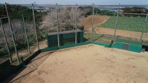 銚子スポーツタウン、くろしおかもめ球場上空