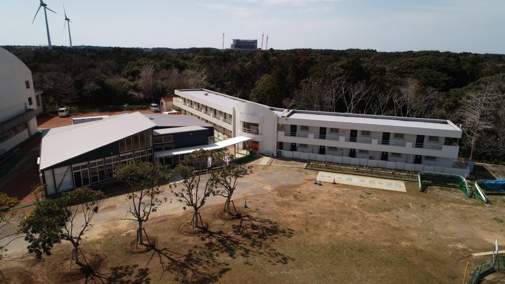 銚子スポーツタウン、宿泊施設上空